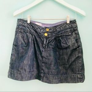 This is a Jean skirt from Anthropology